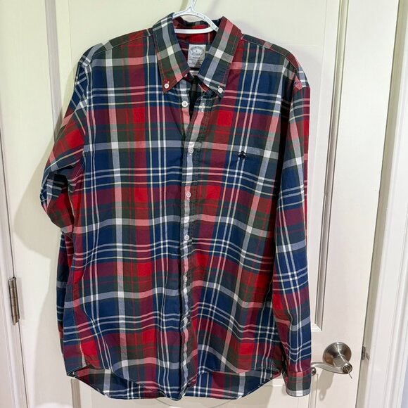Brooks Brothers Regent Plaid Button-Down Shirt - USA Made - Size‎ L - Picture 1 of 5